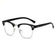Anti-Blue Light Glasses - Black Metal Frame Anti-Fatigue Lenses, Modern Y2K Computer Glasses Unisex, Lightweight Metal Frame Compatible With Smartphones, Tablets, Laptops - Office, Gaming, Daily Use, Tech-Friendly Design, Fashionable Durable Glasses, Office Accessories, Sturdy Hinges, Exclusive For Digital Users - Black - View 1