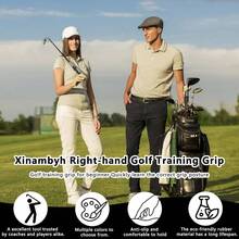1 Pcs Right - Hand Training Grip: Club, Rubber Swing Grip Trainer, Accessories Adults, Beginners, All Levels. Improvement Proper Hand Placement. - Black - View 3