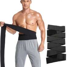 Entrenador de cintura ajustable, elástico transpirable, que levanta y da forma, adecuado para el fitness diario - Negro - Ver 1