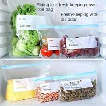 45/30/10/1pc Reusable Ziplock Bags, Airtight Leak-Proof Freezer Bags, Food Storage Organizer Bags, Produce Bags, Kitchen Accessories For Fruits, Vegetables, Grains