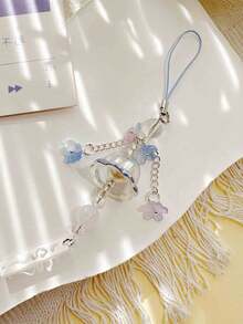 1件装女士时尚梦幻水母手机挂绳，海洋生物钥匙扣，弧形金属吊坠，钥匙圈，包包/手机壳挂饰，送给家人、朋友、老师的圣诞礼物，包包挂饰，汽车配件，姐妹礼物创意 - 琉璃櫻花 - 查看 7