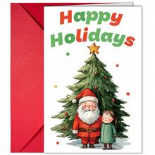 Zestaw 5 kreatywnych kartek świątecznych i kopert, eleganckie kartki świąteczne jako dekoracja na prezenty