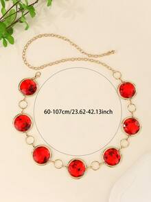 1pc Boho Vintage Metal Coin & Flower Decor Waist Chain, Suitable For Belly Dance, Jeans, Dresses, Daily Wear, Parties, Music Festivals, Beach Vacations, Western Cowboy Style, Christmas, Made Of Zinc Alloy, Versatile For Spring, Summer, Autumn, Winter