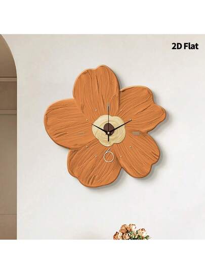 2D Flat 1pc Moderne Creative Home Healing Flowers Wand Clock, Ultra Quiet Quartz Movement, No Ticking Sound, ation Painting Klok Living Room, Bedroom Office, able Watch, Unique Personalized, Clear Reading Time, In Bedroom, Studio, Ho Study, Kitchen Cafe, Perfect Family Friends Room view 2