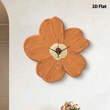 1 pièce Horloge murale de fleurs de guérison créative moderne 2D plate, mouvement à quartz ultra silencieux, sans tic-tac, décoration murale silencieuse pour salon, chambre à coucher et bureau, décoration d'horloge de chambre à coucher , personnalisée de manière unique, lecture de l'heure ultra claire, convient pour la décoration d'horloge dans le salon, la chambre à coucher, le bureau, le studio, la maison, le bureau d'études, la cuisine et le café, cadeau de décoration parfait pour la décoration intérieure de la maison de la famille et des amis