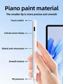 Compatível com todos os iPads da Apple lançados desde 2018, este Stylus Capacitivo de Liga apresenta duas pontas intercambiáveis e ostenta uma artesania requintada e uma sensação premium. É antiderrapante, resistente a quedas e portátil, tornando-o ideal para trabalhar em casa, criar arte ou tomar notas on-line. Ele também vem com um estojo para pontas para escrita precisa em seu tablet e um stylus durável.