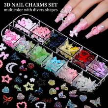 Nail Charms, Nail Rhinestones Kit With 8 Boxes Of Nail Gems, 3D Charms For Nails, Colorful Clear Flatback Rhinestones, Multi Shape Pearls Jewels Crystals For Craft - Multicolor - View 5