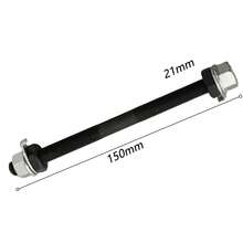 1 pieza 150/180mm Eje de rueda delantera y trasera de bicicleta MTB, eje de metal sólido, palanca de cambio, accesorios de repuesto para ciclismo - Eje trasero - Ver 2