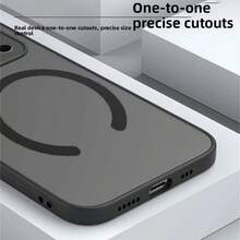 Hadaasi 1 件深绿色兼容 Magsafe 磁性磨砂皮肤感觉防指纹鹰眼全相机镜头半透明亚克力硬背硅胶软边果冻按钮可拆卸超薄手机壳兼容三星 S25 Ultra S24 S23 Ultra A06 A16 A56，无线充电防震外壳兼容 Apple 17 Air 17 Promax 16 15 14 13 12 11 Pro Max Pro Plus 7 8 SE 7P 8P X 16e - 深綠色 - 查看 7