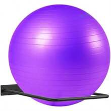 Large Stability Ball Wall RackYoga Ball Storage Rack, Yoga Studio And Home Or Commercial Gym Exercise Ball Equipment Organizer(Black) - Type1 - 查看 2