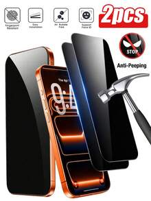 2 Packs Privacy Screen Protectors For IPhone 17 Pro Max, Shatterproof Tempered Glass [True 28° Privacy Protection] [9H Hardness] [Easy To Install] Privacy Screen Protectors For IPhone 17/15/16/14/11/12/13 Pro Max/Xs/Xr/7/8