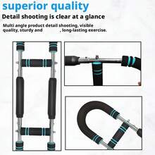 Adjustable U-Shaped Arm Trainer - 27.22-49.9 Kg Resistance, Foam Front And Rear Arm And Bicep Exerciser For Home Gym, Chest, Shoulder And Inner Thigh Strength Training Equipment | Multi-Purpose Workout | Foam Grip Resistance, Fitness Equipment - Đỏ - Xem 10