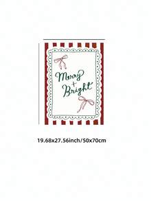 1 Stück gerahmtes Vintage Weihnachts-Wandkunst, gestreifter Hintergrund mit Schleife & Spitzenbesatz, Feiertags-Typografie Muster für Schlafzimmer, Wohnheim, Party, Retro festliche Dekoration mit botanischen Elementen, einzigartiges Geschenkidee Weihnachtsdekoration Weihnachtsbaum Geschenkdekoration Thanksgiving Hochzeit Heimdekoration Herbstdekoration Herbstdekoration Geburtstagsdekorationen für Geschenke Partyartikel Innenraum Feiertags Festival Dekoration Halloween Dekoration Wanddekoration Halloween Ornamente