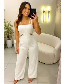 Jumpsuit Set - White - View 2