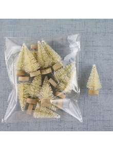 12 pezzi Mini alberi di cedro artificiali, multicolore, blu, verde chiaro, verde, bianco, oro, argento, per festival, casa, ufficio, decorazione da giardino, migliori regali, decorazione per la casa, decorazioni natalizie, decorazione per la stanza, decorazioni natalizie per la casa, regali di Natale, decorazioni natalizie