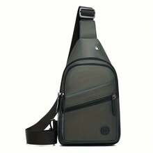 Borsa a Tracolla Oxford da Uomo - Stile Casual Multifunzionale con Chiusura a Cerniera, Adatta per il Pendolarismo Quotidiano e le Attività all'Aperto