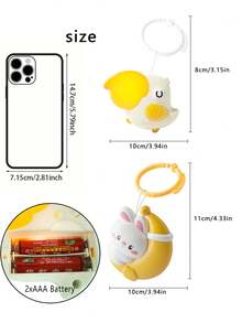 1pc Cute Night Light, Soothing Music Sleep Aid, Stroller Hanging Decor, Bedroom Sleep Lamp, Nursing Eye-Care Children's Night Light, Bedside Lamp