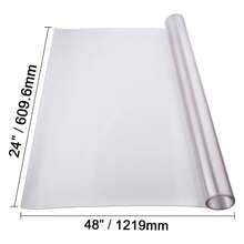 Plastic Tablecloth, 61 X 121.9 Cm, 1.5 Mm Thick, Frosted Table Protector, Rectangular PVC Desk Pad, Waterproof And Easy-Clean Desk Mat, Table Cover, For Office, Dresser, Dining Room Table, Nightstand - 24x48 Zoll mờ 1,5 mm - Xem 10