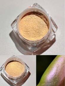 4 Boxes/Set Chameleon Glitter Nail Powder, 4 Pcs Aurora Powder Rainbow Mermaid Rainbow Fairy Powder, For Nail Art Decoration, Optical Multichrome Chameleon, And Holographic Nails - 彩色 - 查看 5