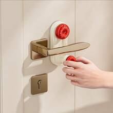 قفل باب محمول، مجموعة من موانع الأمان المضادة للسرقة لباب، نوع كوب شفاط بدون ثقب، سهل التركيب والإزالة، مناسب لأغلب أقفال الأبواب، مناسب للمنازل والفنادق، لا يتطلب مصدر طاقة، تطبيق يدوي، إكسسوارات سفر وحماية شخصية أساسية للفتيات اللاتي يعشن بمفردهن