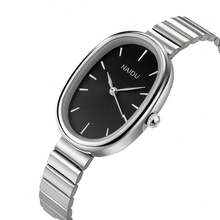 1pc Women Minimalist Stainless Steel Band Quartz Watch, Versatile And Stylish For Everyday Wear - Silver - View 10