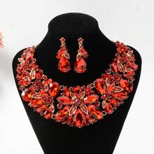 3PC Fashion Bride Fashion Heavy Craft Luxury Banquet Party Daily Elegant Women's Exquisite Jewelry Set - 10-2280 Màu tím - Xem 6