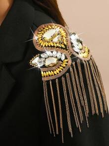 1 buc. Elegant la modă, unic, personalizat, cu ciucuri aurii, accesoriu pentru bărbați, potrivit pentru naveta zilnică de afaceri