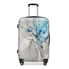 NEW YORK XPRESS 20in 24in 28in Expandable Luggage PC+ABS Hardshell Suicase W/TSA LOCK & Spinner Wheels,Carry On Travel Luggage For Men Women,24"/28" Checked Suitcase - 白色 - 查看 11
