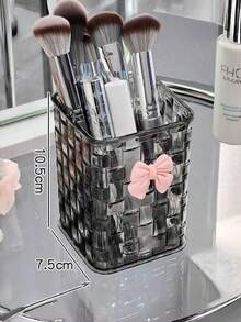 豪华藤编桌面收纳盒，高端整理架，适用于口红、化妆品、笔筒、文具，学生宿舍桌面收纳盒，透明盒，办公桌配件，办公用品 - 彩色 - 查看 7