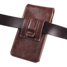 VIETAO VINTAGE 7,2 inch Crazy Horse model agățat curea talie Faux din piele geantă mobilă geantă telefon mobil geantă talie cu clip husă