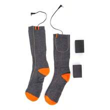 Calcetines trmicos elctricos lavables, calcetines trmicos trmicos de invierno Calentadores de pies fros Calcetines de algodn con pilas Calcetines trmicos Deportes al aire libre Ciclismo Esqu - Por defecto - Ver 3
