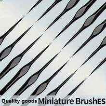 10 buc pensule miniaturale, set de pensule pentru detalii cu păr de nailon pentru detalii fine și pictură artistică, pensulă profesională mică, perfectă în consumabile de artă pentru acrilic, numere, figurine, meșteșuguri, modele, acuarelă, ouă, pietre, desen liniar pentru artiști și amatori