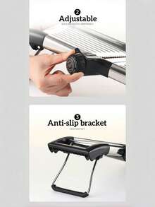 Trancheuse à légumes réglable en acier inoxydable, trancheuse à légumes manuelle avec lames multifonctions, gants résistants aux coupures, ustensiles de cuisine sûrs, accessoires de cuisine manuels, convient pour trancher les fruits, oignons, pommes de terre, légumes, etc., convient pour les cuisines, les restaurants commerciaux et les accessoires de cuisine