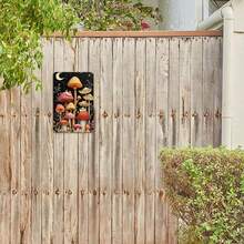 Mushroom Fairy Garden Night Scene Tin Sign, Vintage Aesthetic Mushroom And Snail Metal Sign Print Aesthetic Room Decoration For Home Bedroom Kitchen Bar Dorm Bathroom Wall Decor 8 X 12 Inch - 1 - Xem 6