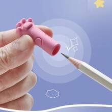 50 قطعة من أقلام المحو بشكل بصمة قط - ألوان باستيل (وردي وأزرق وأخضر وأصفر) - أغطية أقلام مع حامل للكتابة ، مصنوعة من مادة البولي بروبيلين المتينة للاستخدام في المدرسة والمكتب والمنزل - متوافقة مع الأقلام والأقلام الرصاص والأقلام الحبر - مثالية للطلاب والمعلمين وعشاق القطط - مستلزمات قرطاسية بالجملة ، أساسيات مدرسية ، تصميم مرح ، نهاية ناعمة ، ملحق وظيفي ، للعاملين في المكاتب - متعدد الألوان - مشاهدة 2