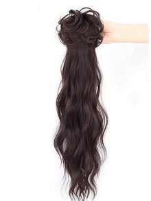 假发马尾女新款中国风夹式古风汉服假发辫子仿真旗袍民族风微卷低马尾