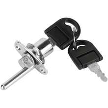 Cajn Escritorio Armario Gabinete Cerradura de mbolo, 2 Piezas Muebles Cajn Armario Archivador Cerradura con Llaves  de Oficina Muebles de Bricolaje Hardware16mm silver single lock - inicial - Ver 7