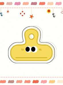 5个随机颜色亚克力夹子，卡通表情，可爱造型，办公笔记本夹，简约透明，适用于办公室和教室用品，青少年成人家庭办公室教育课堂写作，通用款，节日文具礼物，教室用品，情人节礼物，文具，返校季礼物