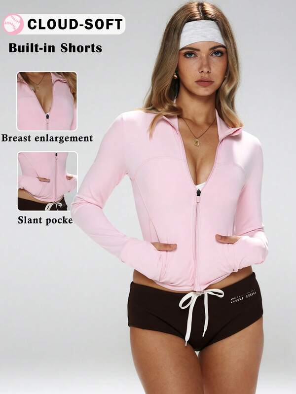 تصميم وظيفي - أساور بفتحات الإبهام + جيوب مؤمنة بسحاب,تغطية متنوعة - رقبة عالية قابلة للتعديل مع سحاب أمامي كامل,راحة طوال اليوم,سيلويت مصغر - خصر مضيق يحدد المنحنيات,#نشيط_بسيط #تمرين_إلى_عطلة_نهاية_الأسبوع #أنيق_بسهولة,ملابس علوية تدريب رقبة عالية,جاكيت تمرين بفتحات الإبهام وسحاب,معطف رياضي مخفف,ملابس علوية تمرين مخفف مع فتحات الإبهام وجيوب,جاكيت سحاب عالية الرقبة أساسية