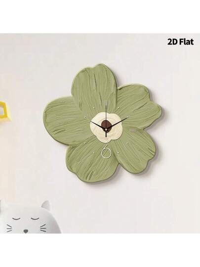 2D Flat 1pc Moderne Creative Home Healing Flowers Wand Clock, Ultra Quiet Quartz Movement, No Ticking Sound, ation Painting Klok Living Room, Bedroom Office, able Watch, Unique Personalized, Clear Reading Time, In Bedroom, Studio, Ho Study, Kitchen Cafe, Perfect Family Friends Room view 4