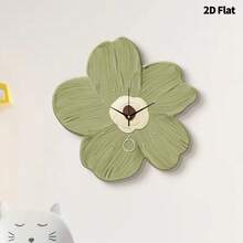 1 pièce Horloge murale de fleurs de guérison créative moderne 2D plate, mouvement à quartz ultra silencieux, sans tic-tac, décoration murale silencieuse pour salon, chambre à coucher et bureau, décoration d'horloge de chambre à coucher , personnalisée de manière unique, lecture de l'heure ultra claire, convient pour la décoration d'horloge dans le salon, la chambre à coucher, le bureau, le studio, la maison, le bureau d'études, la cuisine et le café, cadeau de décoration parfait pour la décoration intérieure de la maison de la famille et des amis