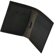 Ark Bifold Cash Wallet u2013 portafolios minimalista con bolsillo frontal para hombre, uso diario, cierre magntico para , Negro -, Medium - Negro - - Ver 1