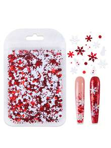 5g Winter Snowflakes Glitter For Epoxy Resin Molds Filling Christmas Day Gifts Diy Resin Keychain Making Resin Shaker Fillers Accessories