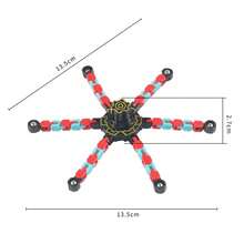 1/2/4/7/11件装塑料夜光变形玩具，链条机器人玩具，DIY发光变形机器人，可变形机械陀螺，适合作为解压玩具、创意礼物、圣诞礼物、生日礼物、互动游戏