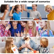 Monedero para Nios, 10 Piezas Zero Wallet Cartoon Esfrica Monedero, Diseo con Cremallera, Adecuado para Nios, Adolescentes Aficionados al Deporte, Viene con un Llavero - inicial - Ver 8