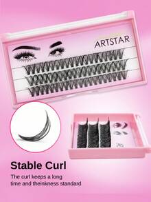 ARTSTAR C Crul 簇状假睫毛 3 排 20D/30D/40D/50D/60D 组合装 自然款 单根手工假睫毛 - C - 查看 6