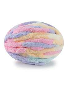 1pc (45-50g) DIY White Chenille Yarn For Knitting - Ultra Soft Chunky Thick Crochet Yarn For Blankets, Scarves, Cushions | Cozy Warm Winter Craft Supplies, Handmade Home Decor, Perfect Gift For Crocheters & Knitters (Approx. 4m Per Roll, Not Recommended To Purchase A Full Roll As It Is Insufficient To Complete A Project, Please Evaluate Objectively) - Beige - View 9