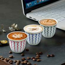 6pcs Luxury Gold Embossed Coffee Cup Set, Modern Middle Eastern Style Ceramic Tea Cups, Saudi Coffee Cups, Elegant Ceramic Mugs, Middle Eastern Style Holiday Gift, Comes With Crescent Moon & Star Gift Box, Designed For Turkish Coffee/Espresso, Elegant Drinkware For Turkish Coffee/Arabic Tea, Suitable For Home, Cafe, Holiday Gifts, Portable Small Coffee Accessories, Includes Exquisite Packaging, Suitable For Christmas, Ramadan, Eid Al-Fitr Gifts, Holiday Atmosphere Gifts