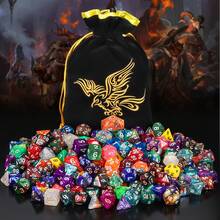 35 Sets Polyhedral Dice - 35 X 7 (245 Pieces) D&D Dice With A D&D Dice Large Drawstring Bag, 35 Colors D4 D6 D8 D10 D% D 12 D20, Great For , RPG, MTG,Role Playing Table Games