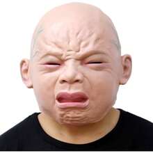 Deluxe novedad Ltex Halloween mscara Full beb - Llorón - Ver 4